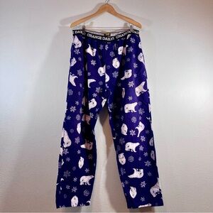 Men’s Flannel Joe Boxer size X-large Polar Bear Pajama Pants - Bluish purple